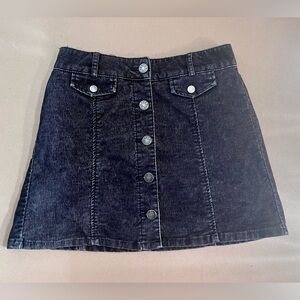 BDG Corduroy Button Front Skirt